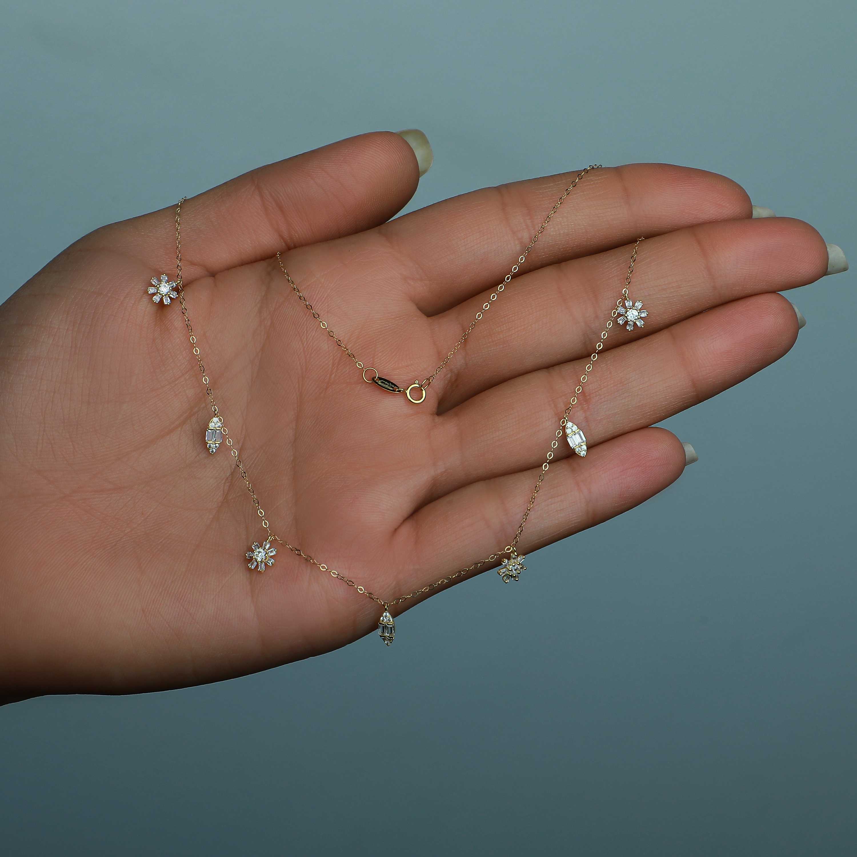 18 karat gold choker, made in Turkey - (H-0960)